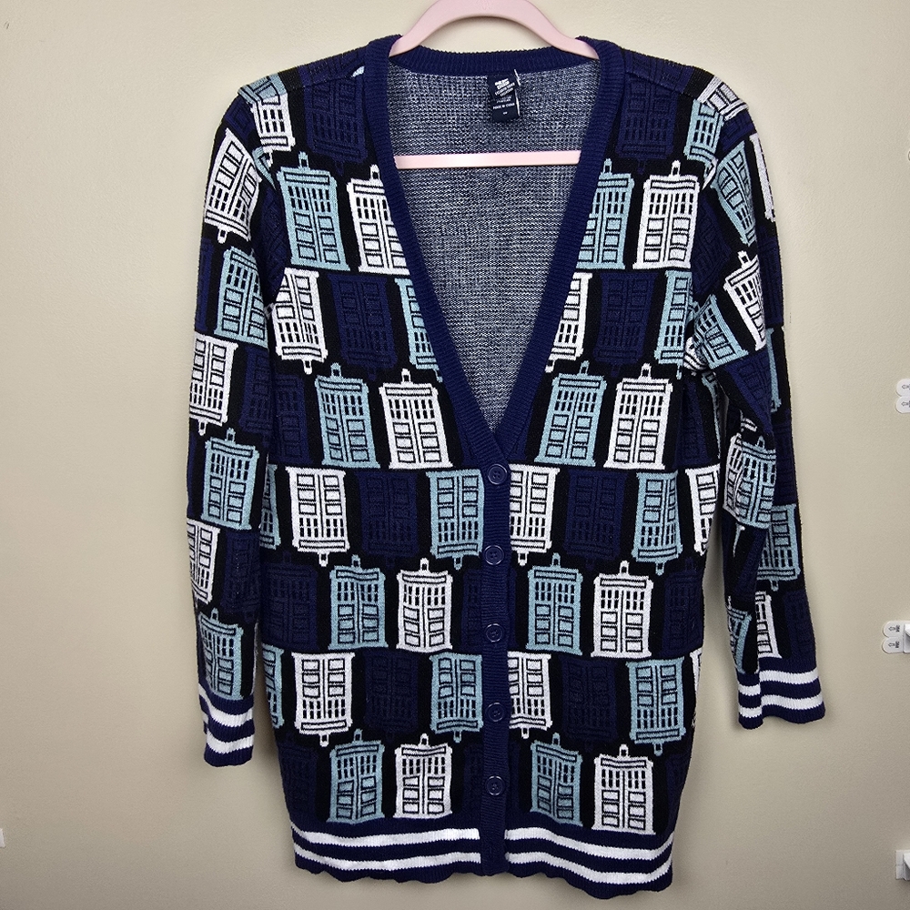 BBC Dr Who Tardis Cardigan size 00